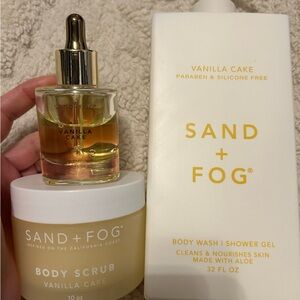 SAND + FOG Vanilla Cake Body Wash and Scrub Set
